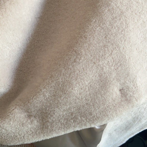 Nordstrom cream faux fur pea coat neutral treasure & bond teddy jacket Small - Picture 13 of 16